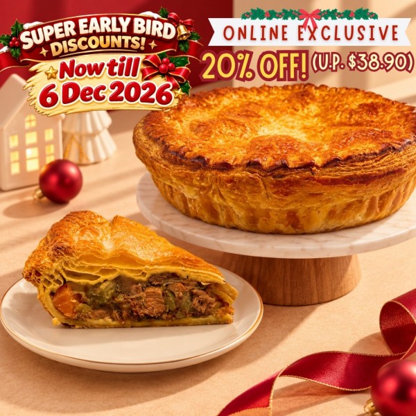 Handmade Chunky Prime Beef Pie (8 Inch) [Available 10/12/2026 onwards]